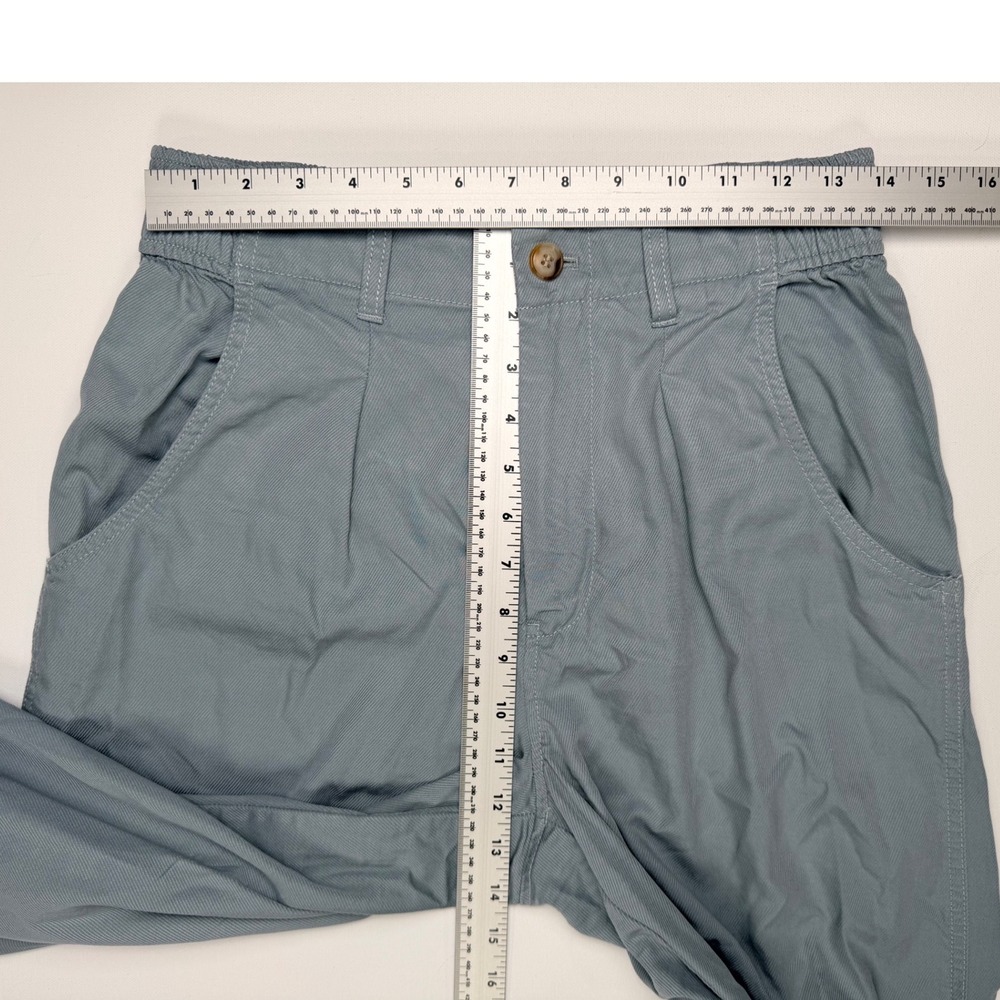Madewell Neale Wide Leg Pants Womens 6 Blue New Pleated Tencel - Picture 9 of 15